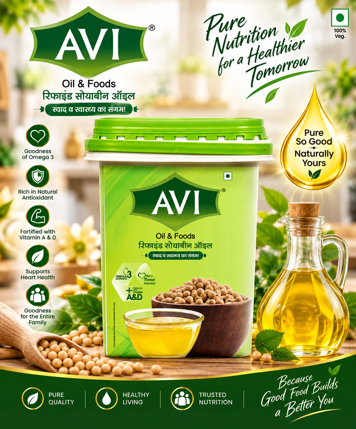 AVI Refined Soyabean Oil – Pure Nutrition for a Healthier Tomorrow