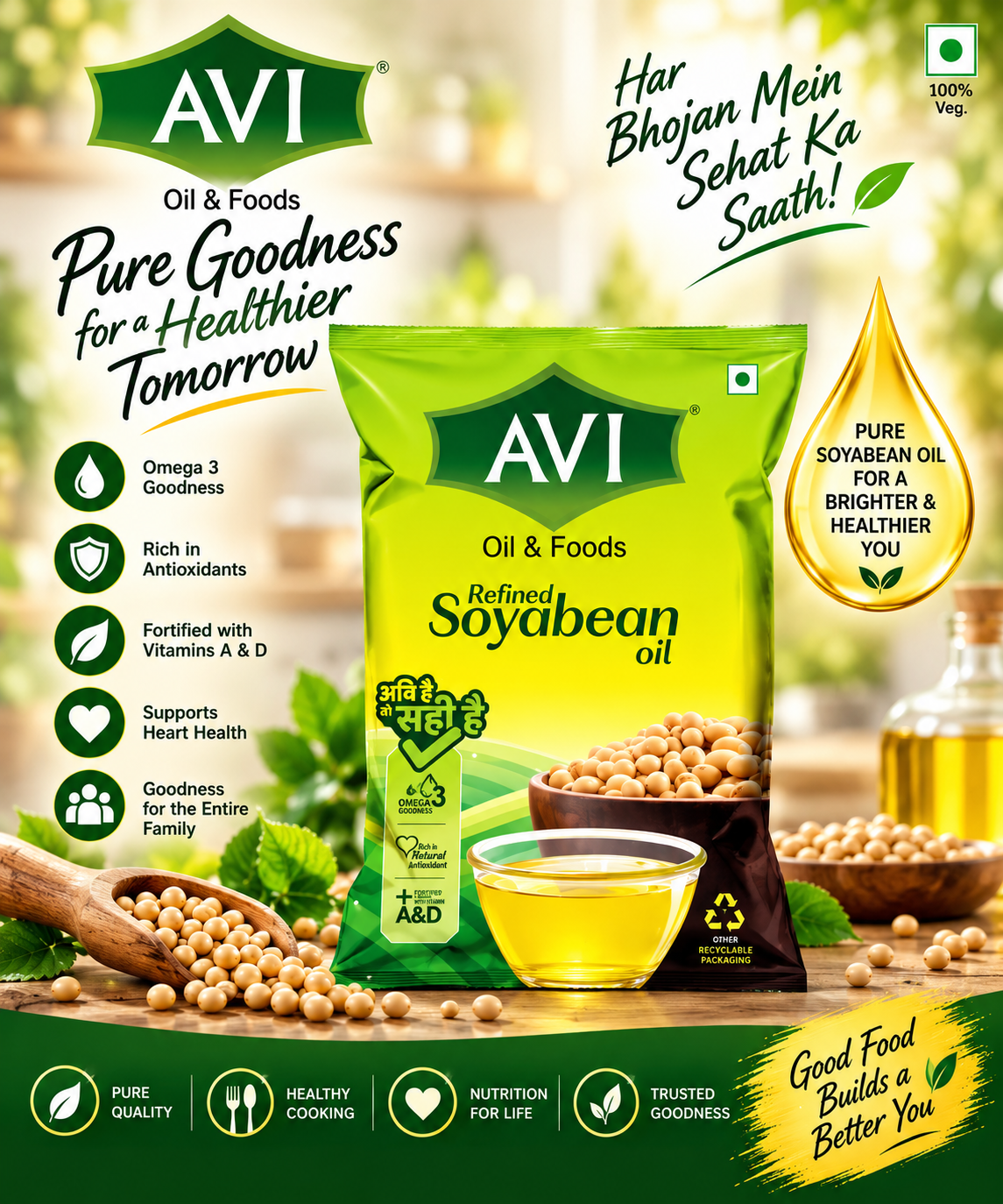 AVI Refined Soyabean Oil – Pure Goodness for a Healthier Tomorrow