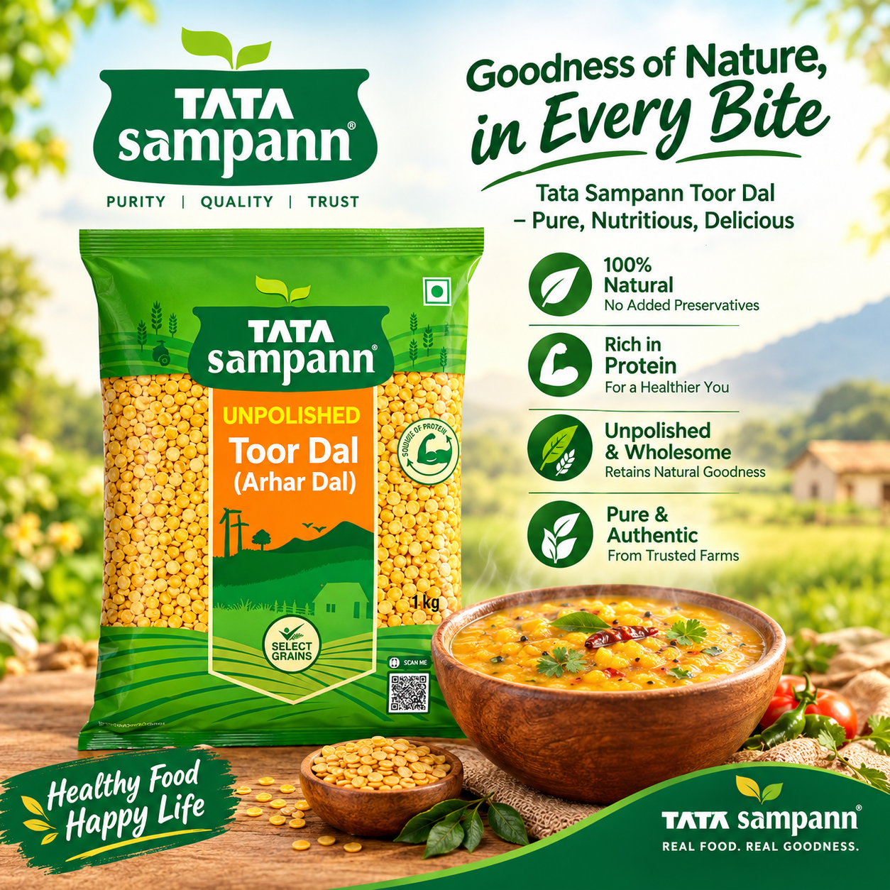 Tata Sampann Toor Dal – Goodness of Nature in Every Bite