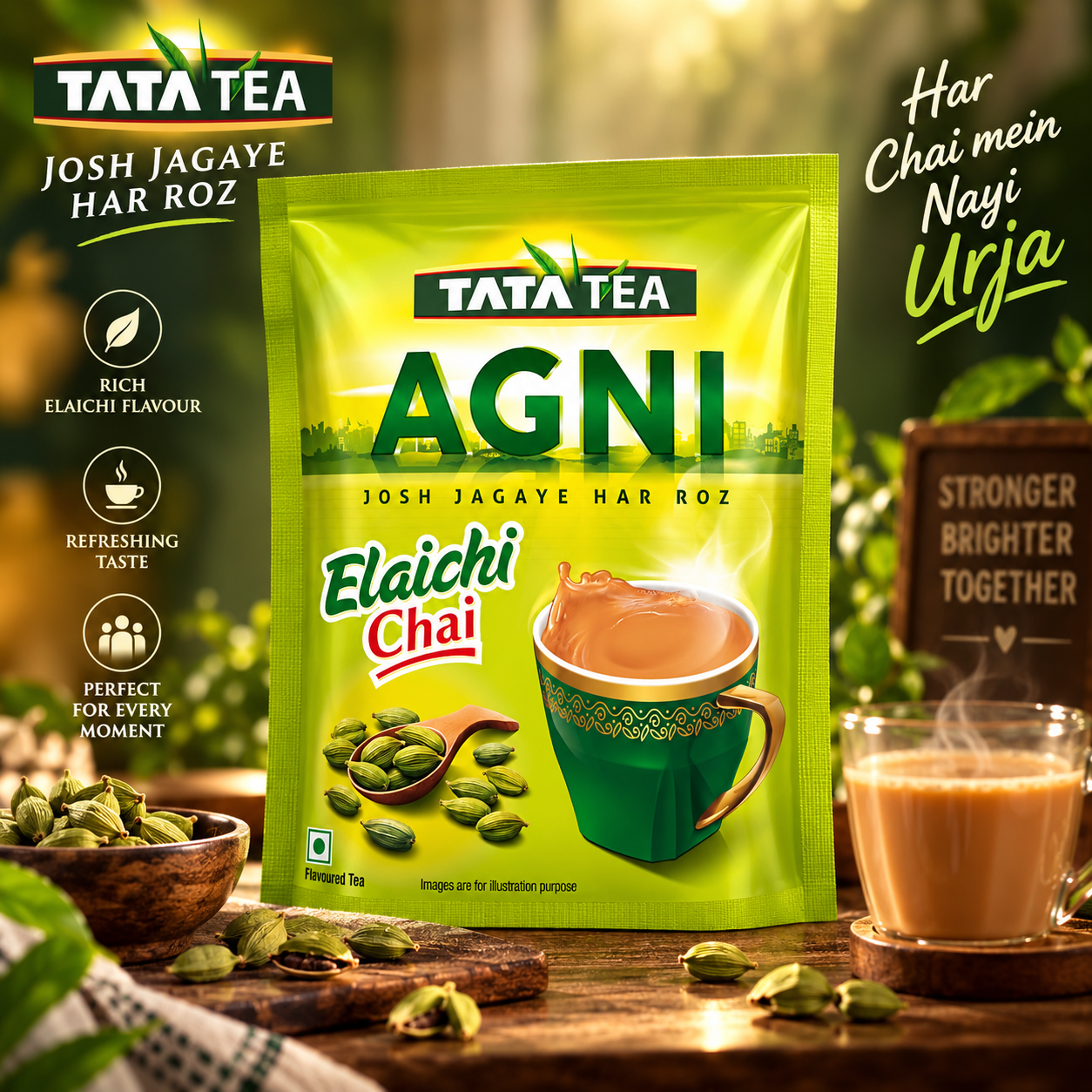tata tea, tata agni ilaichi tea